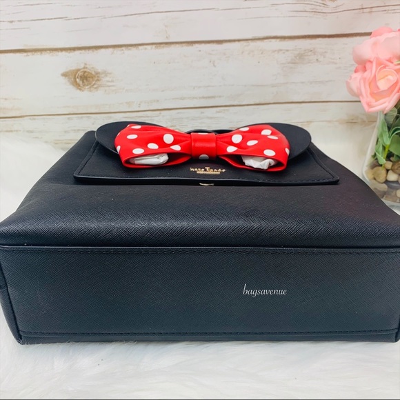 KATE SPADE MINNIE MOUSE BLACK BACKPACK WALLET SET - Picture 3 of 8